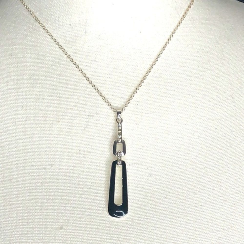 Beautiful Black and Silver Necklace